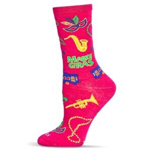 Mardi Gras New Orleans Women's Anklet Novelty Socks by MeMoi